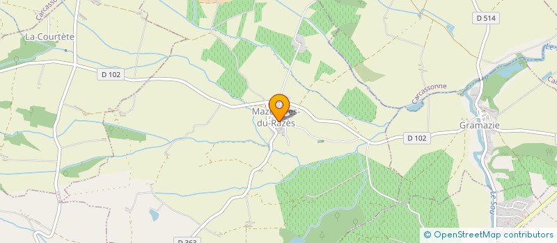 localisation de l'entreprise MADAME VALERIE OUROS  MAZEROLLES-DU-RAZES