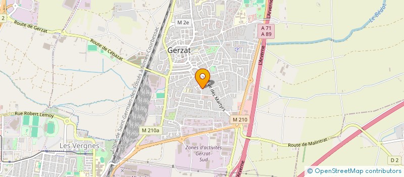 localisation de l'entreprise MADAME VALERIE PABIOT  GERZAT