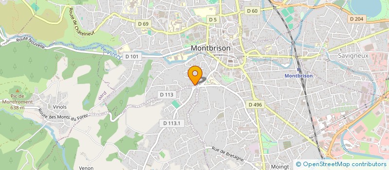 localisation de l'entreprise MADAME VALERIE PALMIER  MONTBRISON