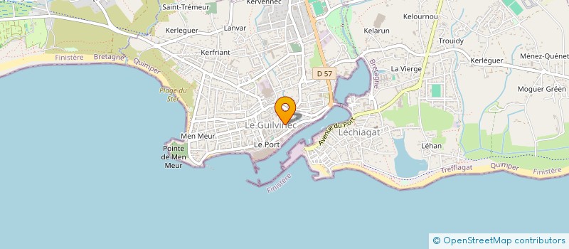 localisation de l'entreprise MADAME VALERIE PANIANDY  GUILVINEC