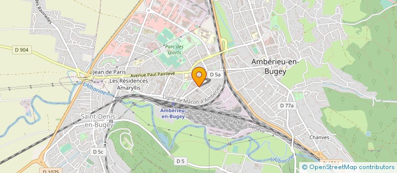 localisation de l'entreprise MADAME VALERIE PANUCCIO à AMBERIEU-EN-BUGEY