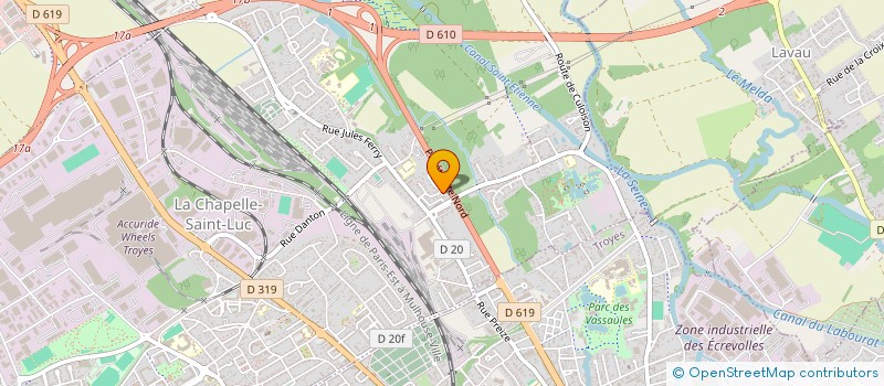 localisation de l'entreprise MADAME VALERIE PARENT  LA CHAPELLE-SAINT-LUC