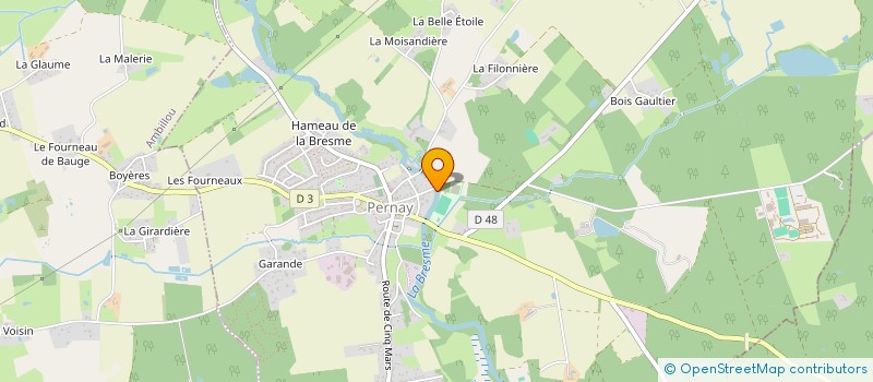 localisation de l'entreprise MADAME VALERIE - PASCALE BOUILLAUD à PERNAY