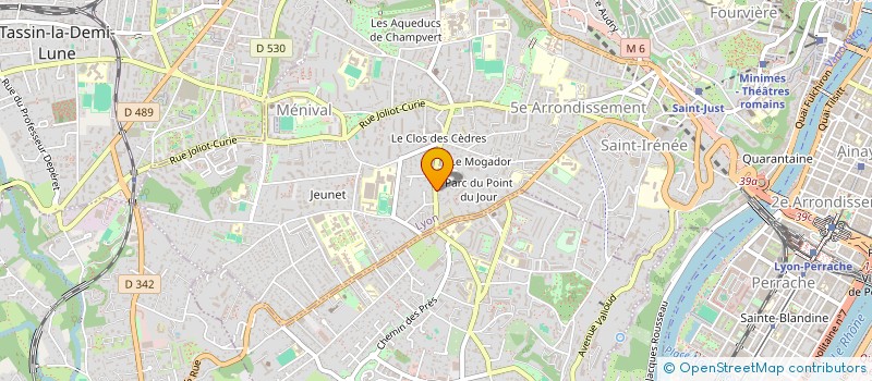 localisation de l'entreprise MADAME VALERIE PASTOR à LYON