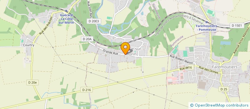localisation de l'entreprise MADAME VALERIE PATRY à LA CELLE-SUR-MORIN