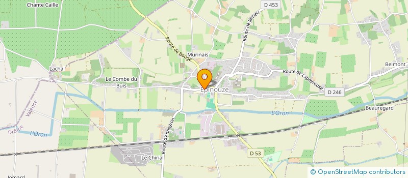 localisation de l'entreprise MADAME VALERIE PATUEL  EPINOUZE