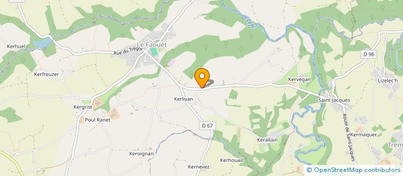 localisation de l'entreprise MADAME VALERIE PAULY  LE FAOUET