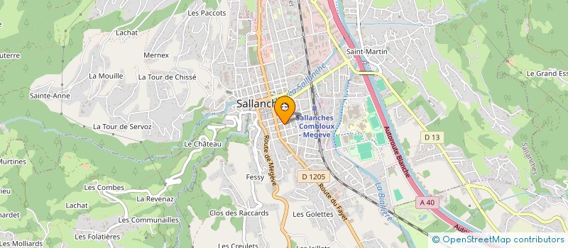localisation de l'entreprise MADAME VALERIE PEL à SALLANCHES