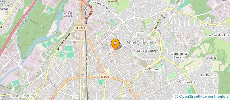 localisation de l'entreprise MADAME VALERIE PELLARIN à ANNECY