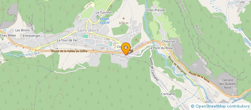 localisation de l'entreprise MADAME VALERIE PELLET - JAMBAZ  SAINT-JEOIRE