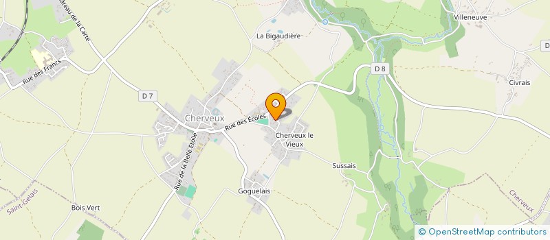 localisation de l'entreprise MADAME VALERIE PELLETIER  CHERVEUX