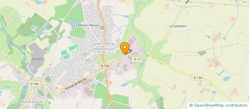 localisation de l'entreprise MADAME VALERIE PENOT à MONTREVAULT-SUR-EVRE