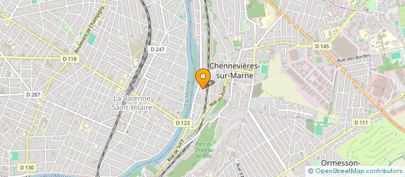 localisation de l'entreprise MADAME VALERIE PERAUD à CHENNEVIERES-SUR-MARNE