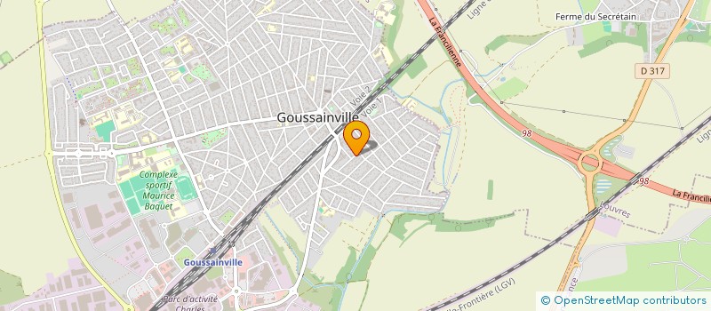 localisation de l'entreprise MADAME VALERIE PEREIRA à GOUSSAINVILLE