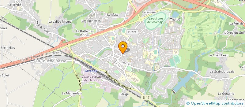 localisation de l'entreprise MADAME VALERIE PEREZ  SAVENAY