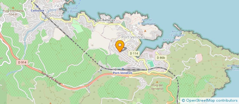 localisation de l'entreprise MADAME VALERIE PEREZ  PORT-VENDRES