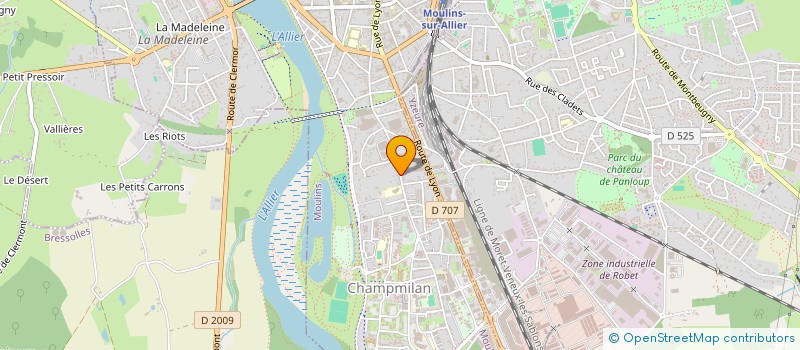 localisation de l'entreprise MADAME VALERIE PERNES  MOULINS