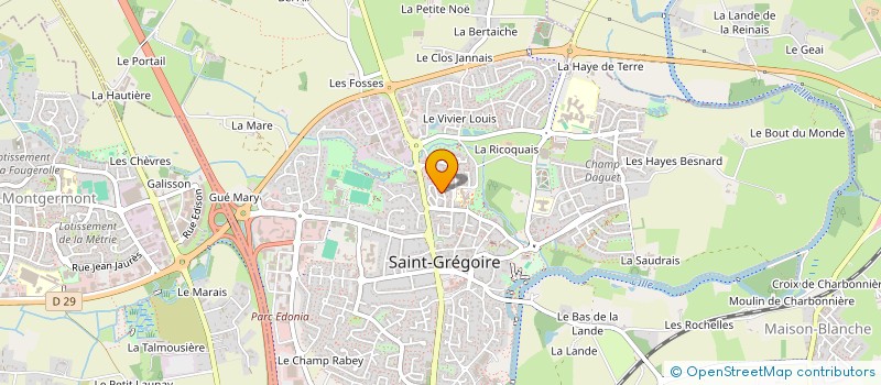 localisation de l'entreprise MADAME VALERIE PERRAULT à SAINT-GREGOIRE