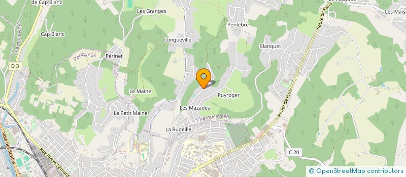 localisation de l'entreprise MADAME VALERIE PERROT  CHAMPCEVINEL