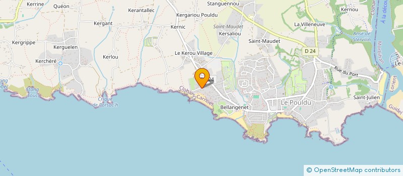 localisation de l'entreprise MADAME VALERIE PERROT  CLOHARS-CARNOET