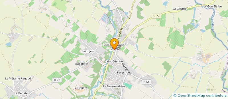 localisation de l'entreprise MADAME VALERIE PERROT à CORCOUE-SUR-LOGNE