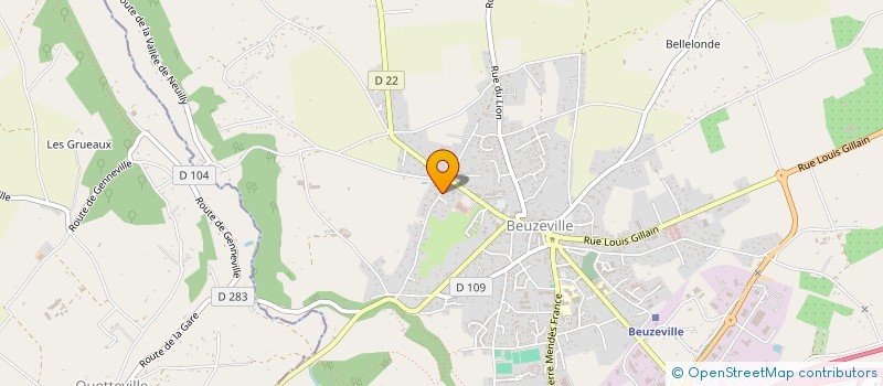 localisation de l'entreprise MADAME VALERIE PESNEL  BEUZEVILLE