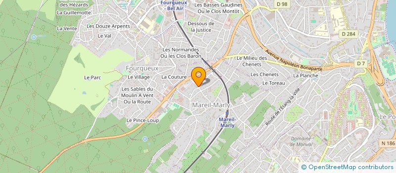 localisation de l'entreprise MADAME VALERIE PETERS  MAREIL-MARLY