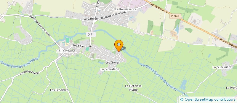 localisation de l'entreprise MADAME VALERIE PEUVREL à SALLERTAINE