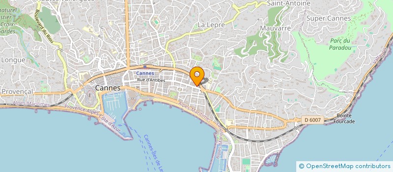 localisation de l'entreprise MADAME VALERIE PIACENTINO à CANNES