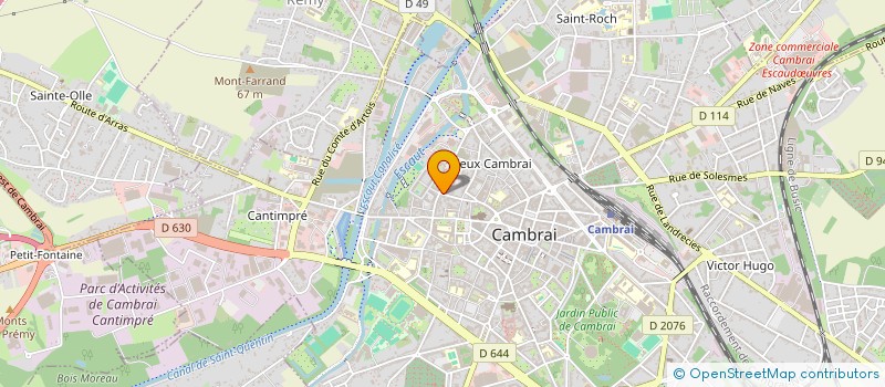 localisation de l'entreprise MADAME VALERIE PICHOL à CAMBRAI