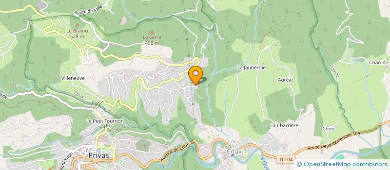 localisation de l'entreprise MADAME VALERIE PIETTE  PRIVAS