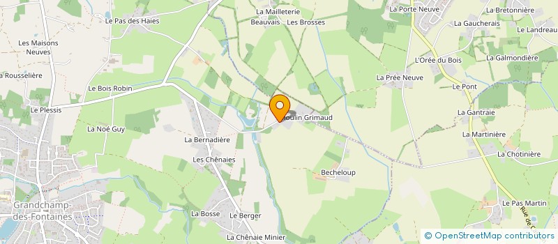 localisation de l'entreprise MADAME VALERIE PIFFETEAU à GRANDCHAMP-DES-FONTAINES