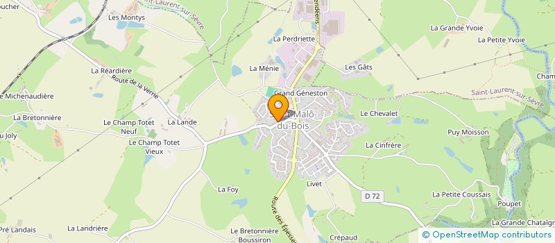 localisation de l'entreprise MADAME VALERIE PIFFETEAU à SAINT-MALO-DU-BOIS