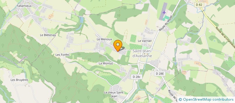 localisation de l'entreprise MADAME VALERIE PIGNARD  SAINT-JEAN-D'AVELANNE