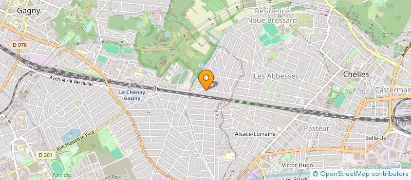 localisation de l'entreprise MADAME VALERIE PINCEMIN  GAGNY