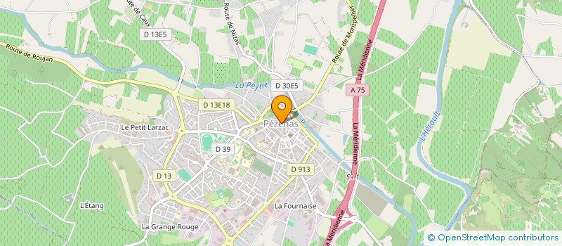 localisation de l'entreprise MADAME VALERIE PINET à PEZENAS