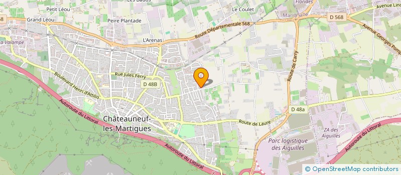 localisation de l'entreprise MADAME VALERIE PIRO  CHATEAUNEUF-LES-MARTIGUES