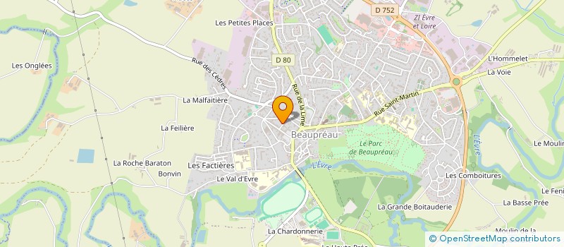 localisation de l'entreprise MADAME VALERIE PITON à BEAUPREAU-EN-MAUGES