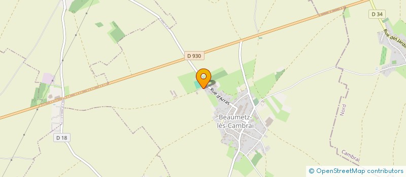 localisation de l'entreprise MADAME VALERIE PLACHOT  BEAUMETZ-LES-CAMBRAI