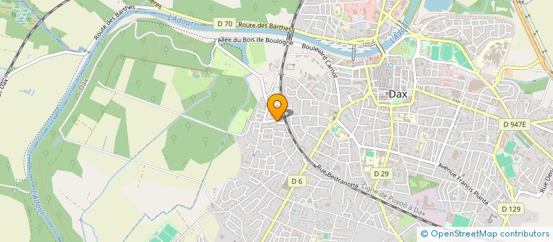 localisation de l'entreprise MADAME VALERIE PLAGARO  DAX