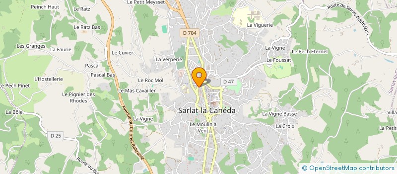 localisation de l'entreprise MADAME VALERIE PLANCASSAGNE  SARLAT-LA-CANEDA