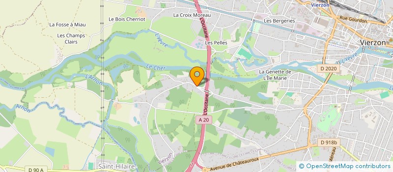 localisation de l'entreprise MADAME VALERIE PLANQUE  VIERZON