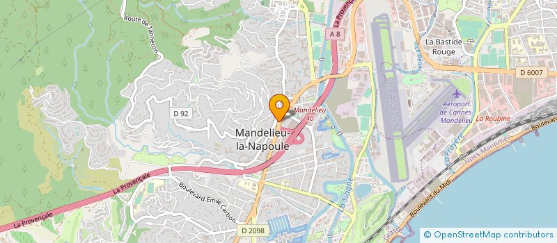 localisation de l'entreprise MADAME VALERIE PLAUD à MANDELIEU-LA-NAPOULE