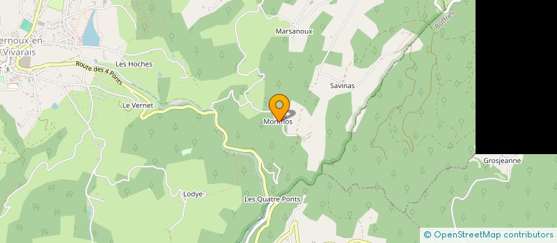 localisation de l'entreprise MADAME VALERIE PLOTON  VERNOUX-EN-VIVARAIS