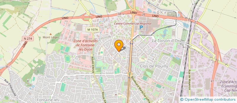 localisation de l'entreprise MADAME VALERIE POIRIER  DIJON