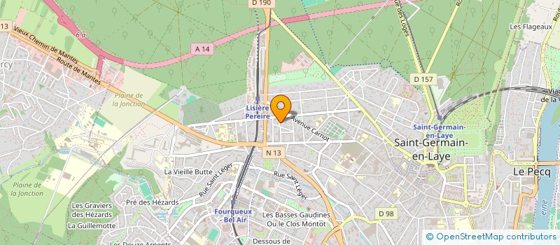 localisation de l'entreprise MADAME VALERIE POMIES  SAINT-GERMAIN-EN-LAYE