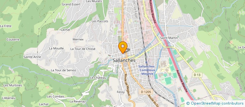 localisation de l'entreprise MADAME VALERIE PONS  SALLANCHES