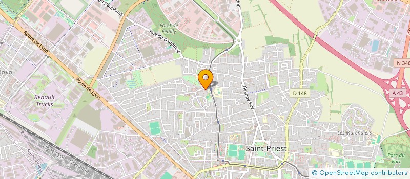 localisation de l'entreprise MADAME VALERIE PORTALIER  SAINT-PRIEST