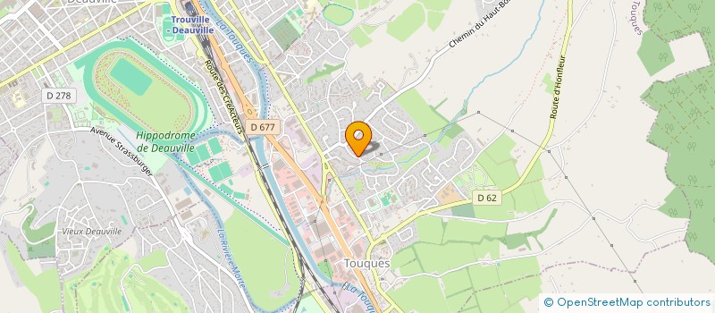 localisation de l'entreprise MADAME VALERIE POULAIN  TOUQUES