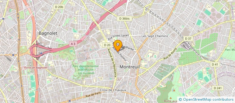 localisation de l'entreprise MADAME VALERIE POURCELLE à MONTREUIL